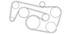 003-993-72-96 Mercedes-benz Genuine V-ribbed Belt