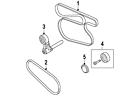 11-28-7-799-851 Bmw Genuine Oem Serpentine Tensioner