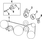 11955-ja10d Nissan 11955ja10d Genuine Oem Serpentine