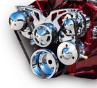 21150 March Performance Aluminum Sbc Serpentine Style Track Pulley Kit
