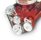 22051 March Performance Pulley Kit Serpentine Aluminum Clear Sbc
