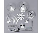 22060 March Performance Pulley Kit Serpentine Aluminum Silver Sbc