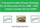 50505101 Serpentine Belts For Alternator Ps Ac To Fit Toyota Cressida