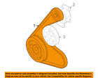 5m6z-8620-aa Jk6-556 Ford Motorcraft Genuine Oem Escape Mariner Serpentine Drive Fan Belt