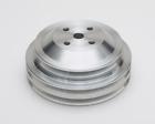 3-groove 6112 March Performance Water Pump Pulley Aluminum Clear Powdercoated Chevy Sb