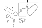 809218460 Subaru Genuine Oem Serpentine Belt