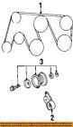 8971783540 Honda Oem-serpentine Drive Belt