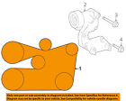 Gs450h-serpentine 9091602692 Toyota Lexus Oem Drive Fan Belt