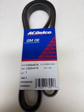 12604478 Acdelco New Gm Belt 09-11 Buick Lucerne