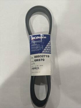 88932719 Acdelco 6k670 Professional V-ribbed Belt