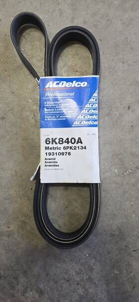 6k840a Acdelco Belt