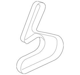 31110-rl5-a01 Acura Genuine Serpentine Belt
