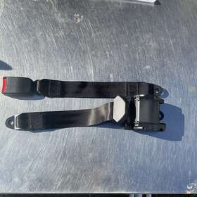 6637989269 Afarnova 1set Black 3-point Shoulder Adjustable Replace Seat Belt Universal Fit