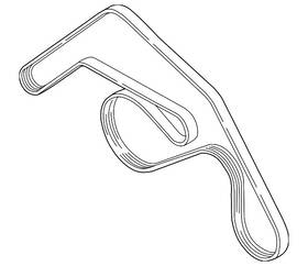 07p-145-933-b Audi Genuine Serpentine Belt