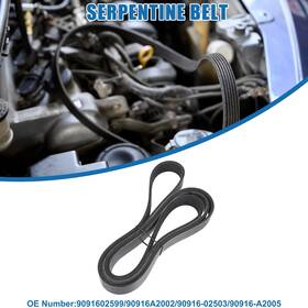 Automall Tech 724117787370 Serpentine Belt V-ribbed No.9091602599 For Scion Tc 2.4l L4 2005-2006