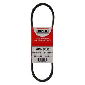 Bando 649717000912 For Honda Accord 1986-1989 4pk910 Rib Ace V-ribbed Serpentine Belt