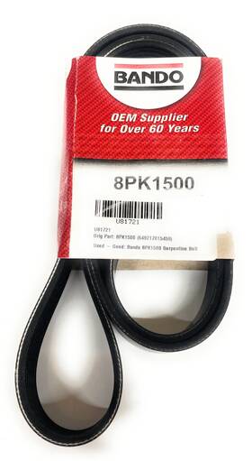Bando 649717015459 Serpentine Belt Black 8pk1500