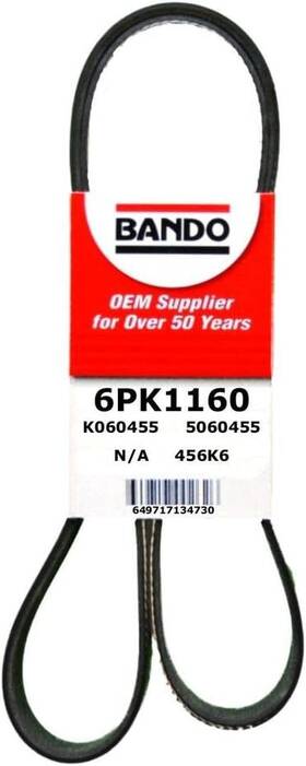 Bando 649717134730 Usa 6pk1160 Oem Quality Serpentine Belt