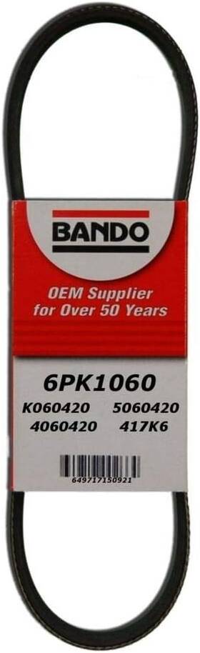 Bando 649717150921 6pk1060 Serpentine Belt For Toyota Corolla Matrix Honda Civic Nissan Altim
