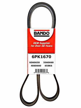 Bando 649717152635 Accessory Drive Belt 6pk1670