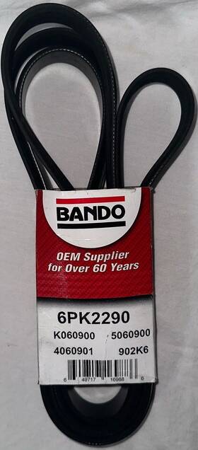 Bando 649717169886 Accessory Drive Belt 6pk2290 Fits 03-06 Isuzu Ascender 4.2l-l6