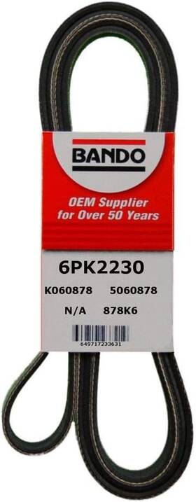 Bando 649717233631 Usa 6pk2230 Oem Quality Serpentine Belt