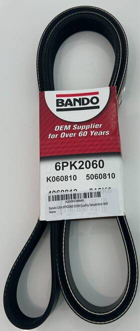 Zzp5-18-381 Bando 649717234461 6pk2060 Serpentine Belt Pk060810 K060812 K060810rpm Free Ship