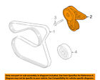 Bm5z6a228a Ford Oem Drive Fan Belt Tensioner