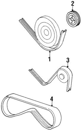 11-28-1-736-744 Bmw Genuine Alternator Belt