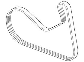 Bmw 11-28-5-a6f-413 Genuine Serpentine Belt