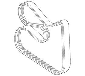 11-28-7-520-072 Bmw Genuine Power Steering Belt