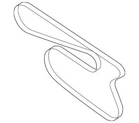 11-28-7-628-651 Bmw Genuine Serpentine Belt