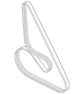 11-28-7-631-824 Bmw Genuine Serpentine Belt