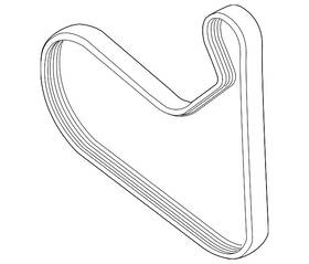 11-28-7-952-902 Bmw Genuine Serpentine Belt