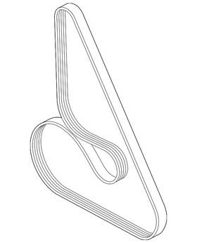 11-28-9-846-087 Bmw Genuine Serpentine Belt