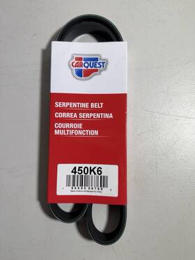 450k6 Carquest 195580867690 Serpentine Belt 45.0 Inch Long 6 Rib Count