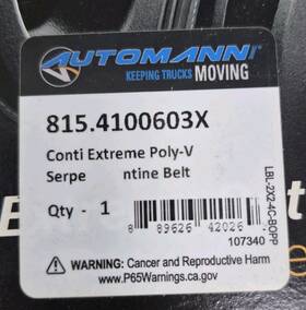 4100603x Continental Ag Automotive Multi V Extreme Duty Belt