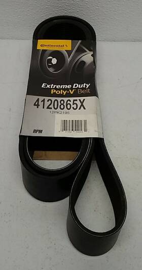 4120865x Continental Extreme Duty Poly-v Serpentine Drive Belt