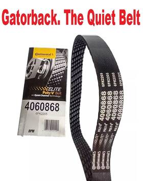 4060868 Continental Elite New Serpentine Poly-v Belt The Quiet Gatorback