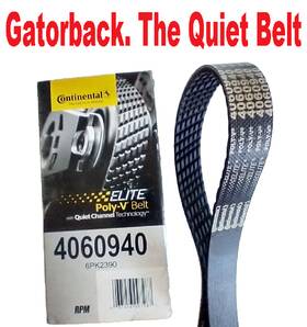 4060940 Continental Elite New Serpentine Poly-v The Quiet Belt Gatorback