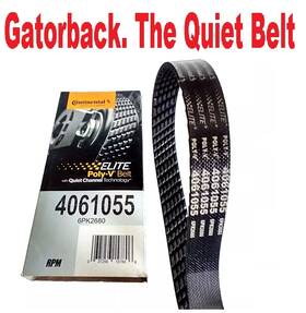 4061055 Continental Elite New Serpentine Poly-v Quiet Belt Gatorback
