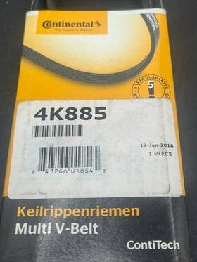 4k885 Contitech 843266018545 Multi V Serpentine Belt Free Shipping Mazda Miata 03-05