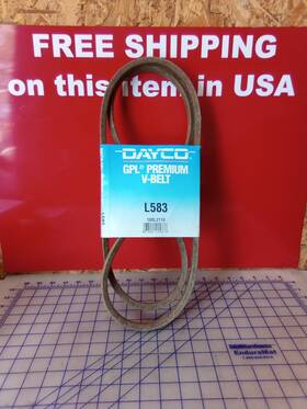 16rl2110 Dayco Glp Premium V-belt L583 And New Old Stock Belts Free Shipping