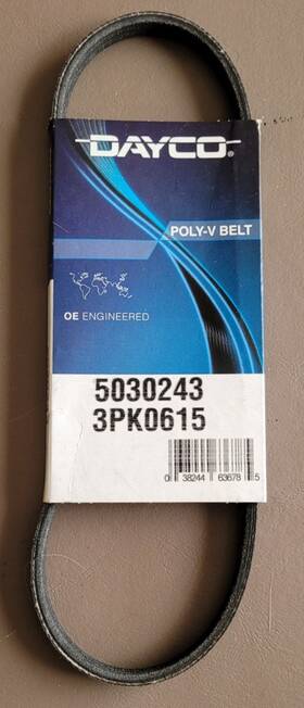 Dayco #3pk0615 Poly-v Belt New