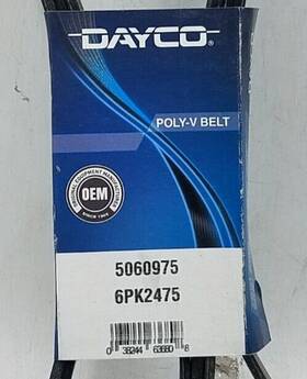 5060975 Dayco Serpentine Belt Brand New 6pk2475