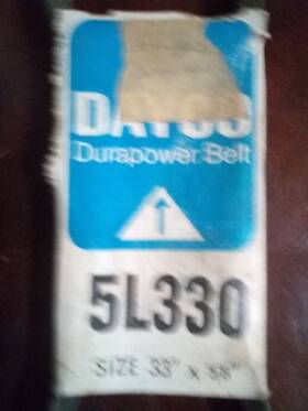 5l330 Dayco New Durapower Heavy Duty V-belt 33 Inch X 5/8