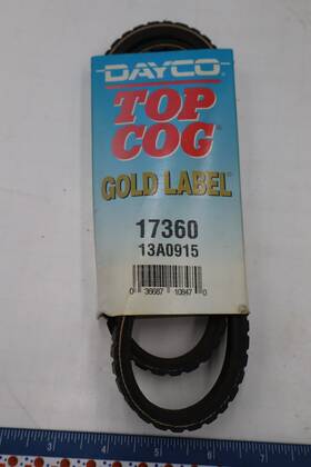 13a0915 Dayco 695682389644 17360 Top Cog Gold Label Accessory Drive Belt