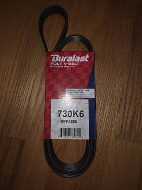 730k6 Dayco 703k6 Duralast Poly V Belt Serpentine 6pk1855