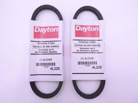 4l220h Dayton 2 Pack Premium V-belt 22 Inch Outside Length X 1/2 W