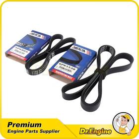 Dre06988 Dr. Engine Autoparts Epdm 2 Serpentine Set For Bmw Ac Alternator Steering Pump Drive Belt